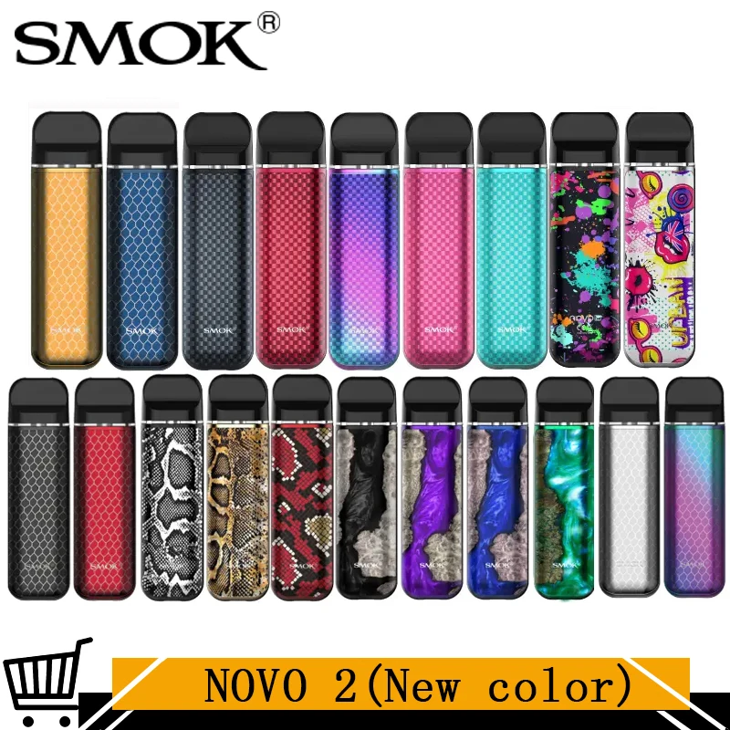 Оригинальный набор Smok Novo 2 vape pod 6 25 Вт 800 мАч сетчатый картридж мл стартовый 1 0 Ом DC