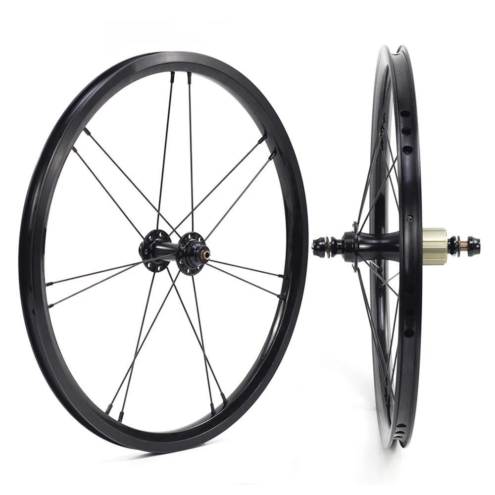 

SILVEROCK External 7 Speed Alloy Wheel 16" 1 3/8" 349 Rim Brake 14/21H for Brompton 3sixty Folding Bike Custom Bicycle Wheelset