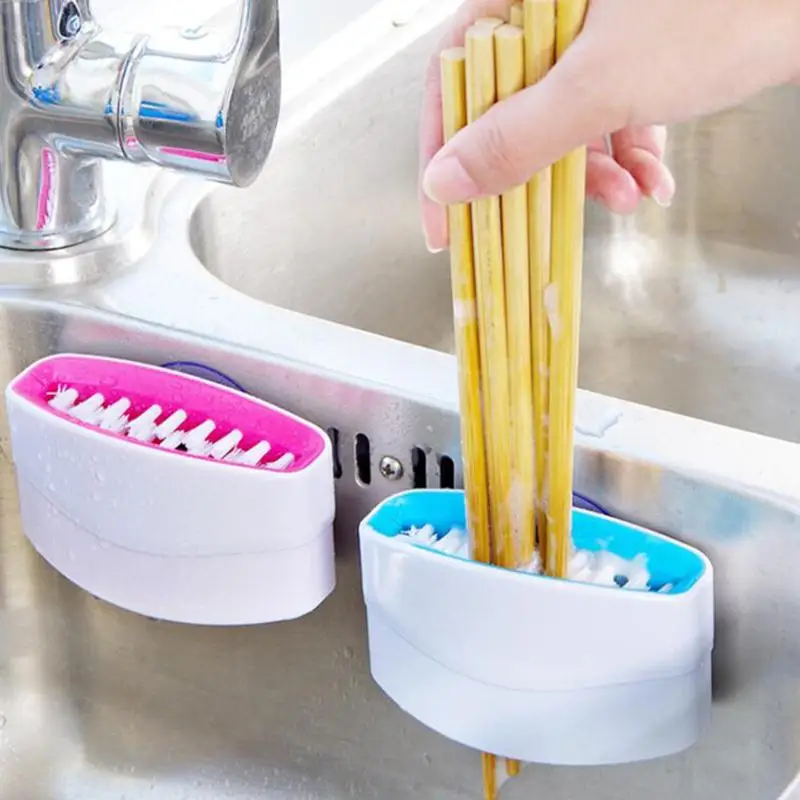 

Kitchen Sink Spoon Cutlery Cleaners Dish Washing Cleansing Sponge Brush Tools