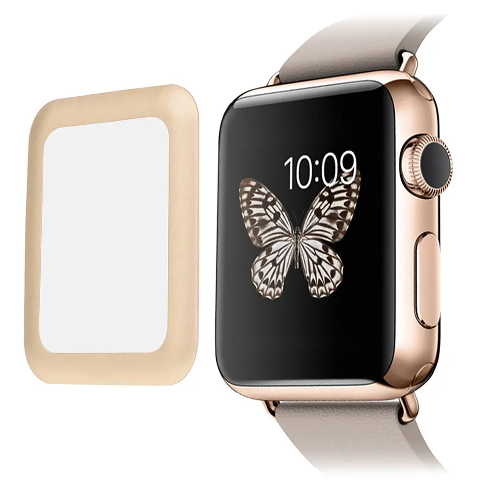 

Tempered Glass Protective Screen Clear Scratch-resistant Anti-Bubble Film LCD Guard Film for Apple Watch Series 2 38mm/48mm