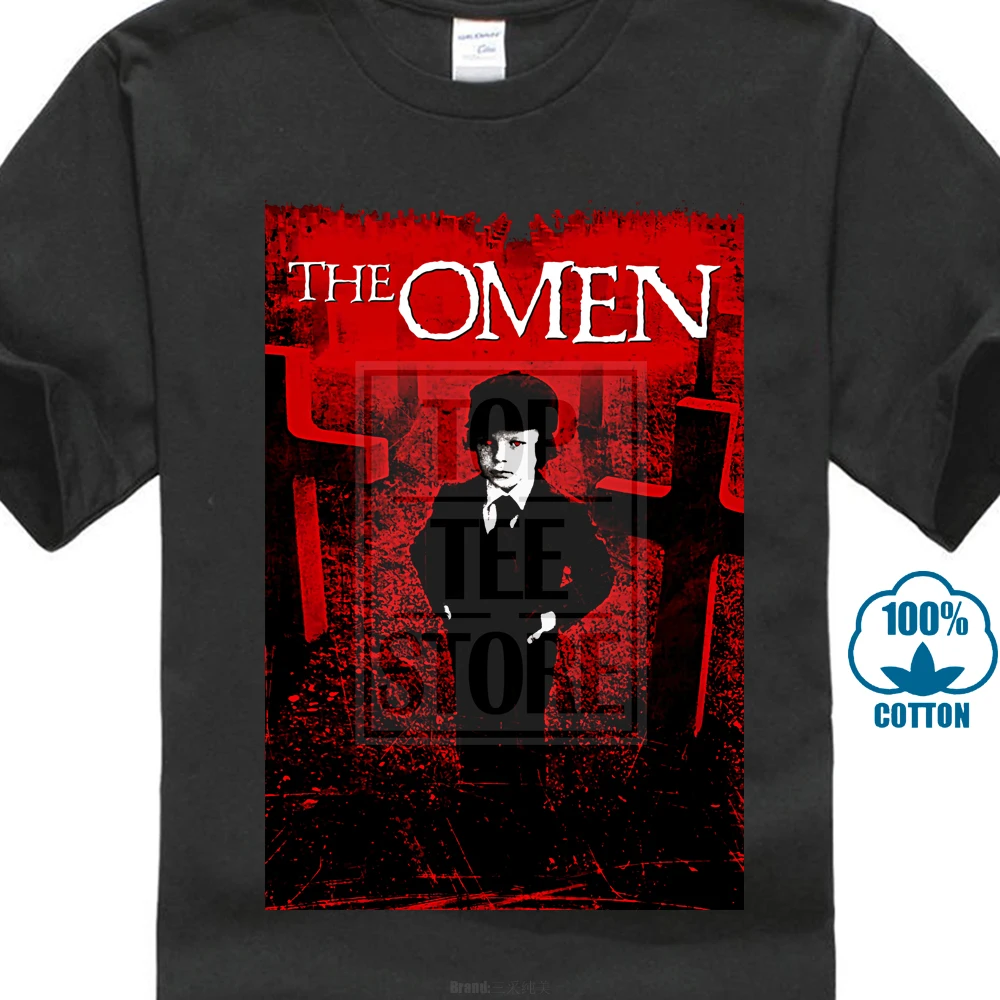The Omen V4 R Donner постер фильма 1976 футболка черный фиолетовый все размеры S 4Xl |