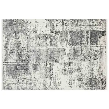 

Apex Luxia 3 'x 7' Polypropylene Grey Runner Rug