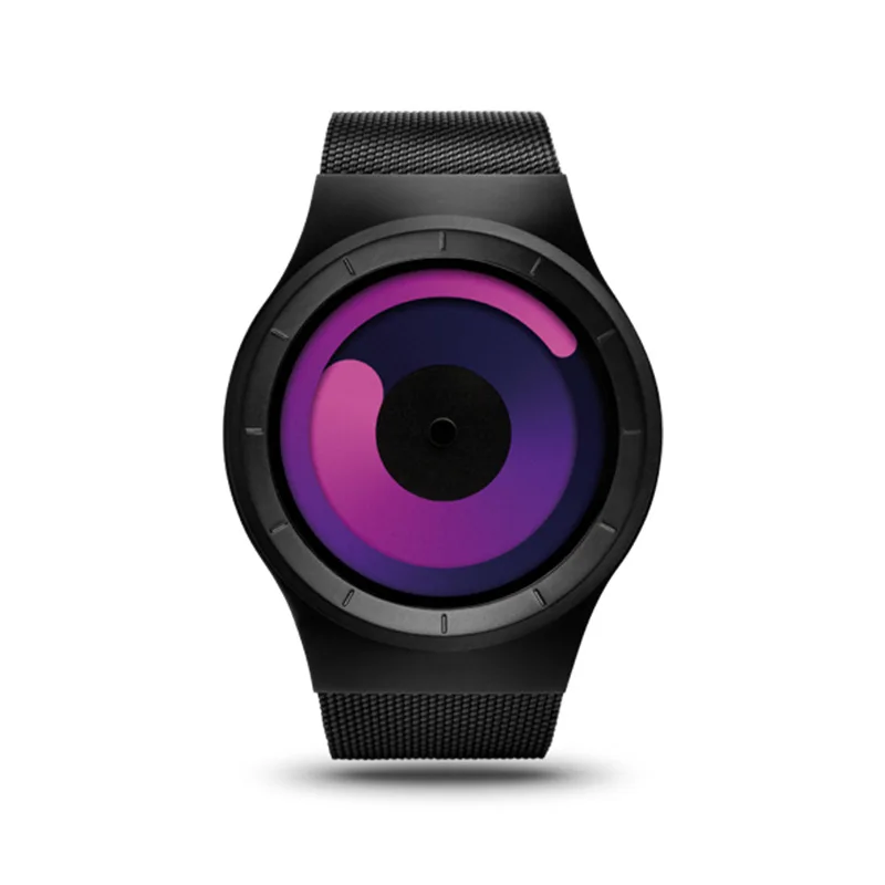 

New Concept Creative Vortex Non-Hands Watch Simple Men's Women's Foreign Trade Waterproof Cool Fashion Watch