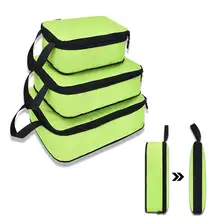 Soperwillton Упаковка Куб для путешествий компрессионный 3 размера 3 органайзер для багажа для путешествий нейлоновая упаковка