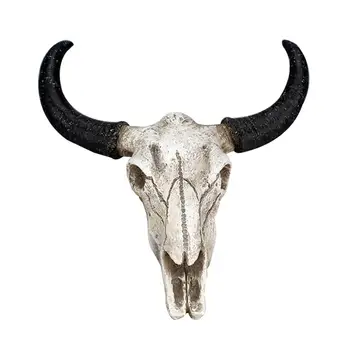 

Resin Fake Cow Skull Horn Wall Hanging Ornament Crafts Bar Restaurant Decoration maison hogar home decor