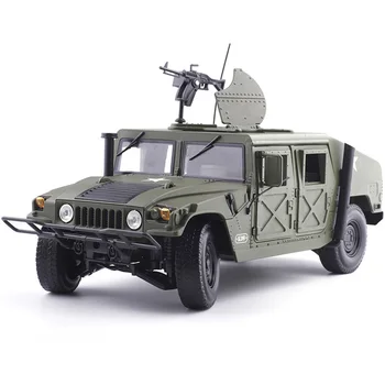 

Alloy Diecast for Hummer Vehicle 1:18 Armored Car Diecast Model with 5 Door Opened Hobby Toy for Kids Birthday