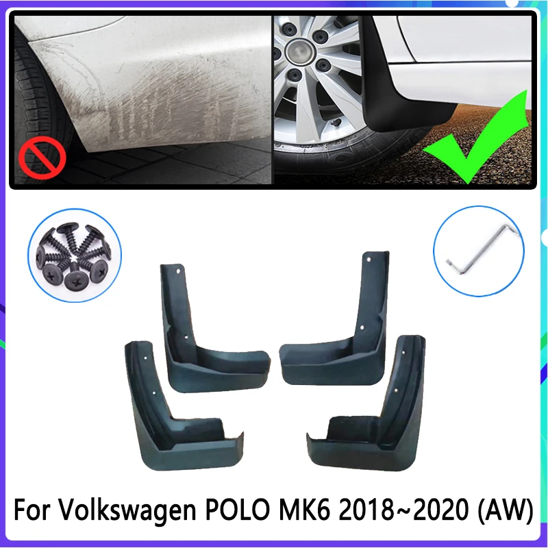 4 PCS Auto Schmutzfänger für Volkswagen VW Arteon 2018 2019 2020
