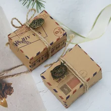 

5pc Retro Kraft Paper Candy Box European Style Baby Show Gift Box Lipgloss Packaging Box Christmas Decoration for Home.75z