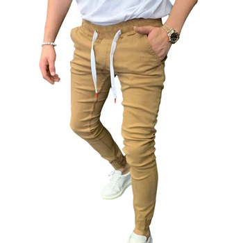 

Men Winter Trousers Fashion Solid Sweatpants Run Joggers Slim Casual Sweatpants