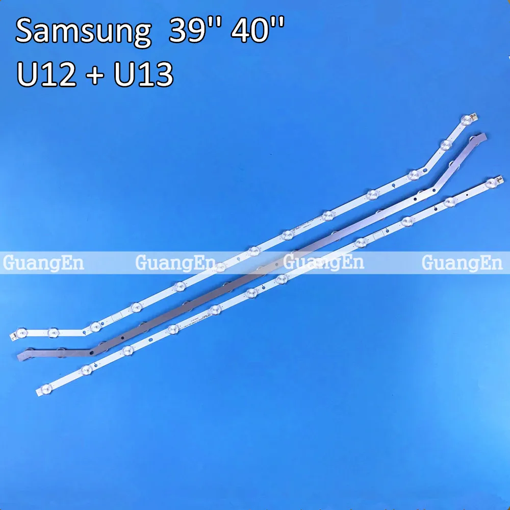 

new 3pcs 12/13LED 76CM LED strip for 39inch 40inch Samsung UH40H6203AF 2013SVS40 LM41-00001V LM41-00001W BN96-28766A BN96-28767A