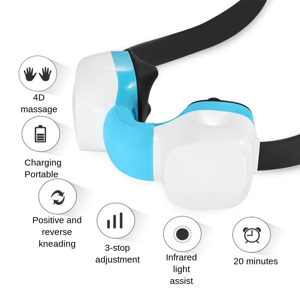  Smart Heating Neck And Shoulder Massager USB Relaxation Kneading Cervical Vertebra Infrared Physiot - 4000444095724