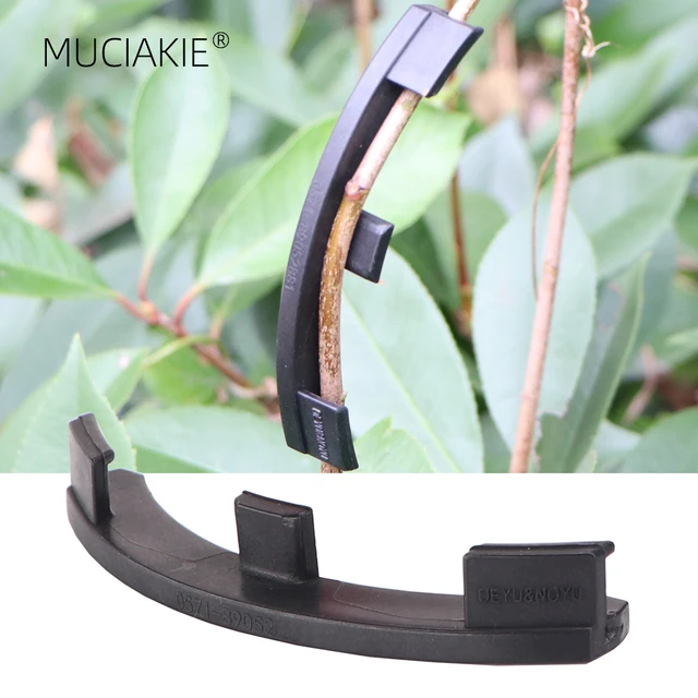 Muciakie Íves Alakító A Dia -Hoz. Kevesebb 10 Mm -Es Növényi Ág Műanyag Pp Twist Tree Twig Retain Clip Garden Alakú Zárkötésklipek
