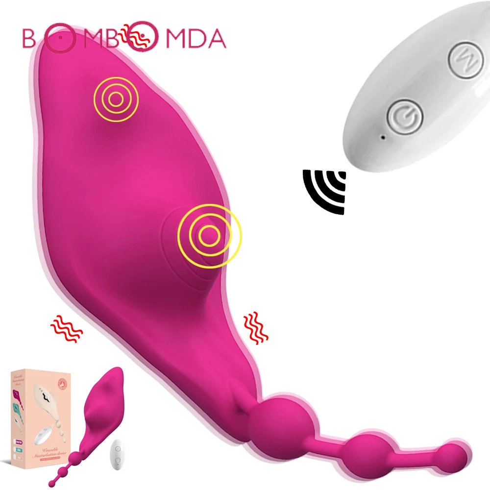 Носимый фаллоимитатор-бабочка фаллоимитатор для стимуляции точки G клитора