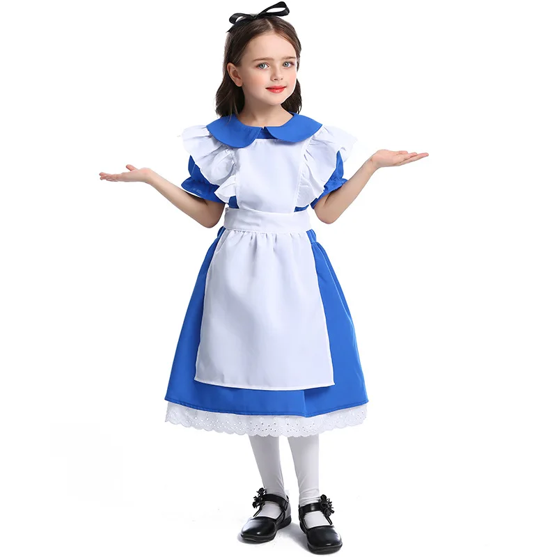 Kids-Girls-Blue-Alice-Costume-Alice-In-Wonderland-Party-Maid-Lolita-Cosplay-Adult-Women-Halloween-Princess