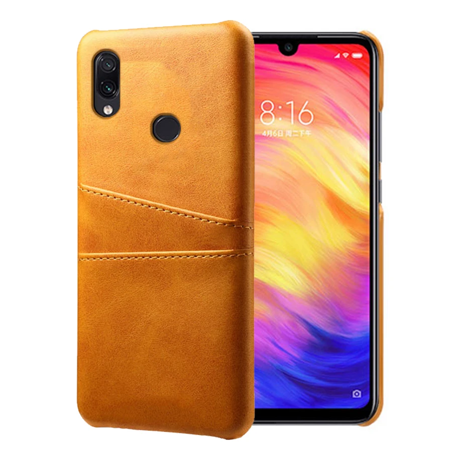 

SCK Leather Card Holder Phone Cases For Xiaomi Redmi Note 7 Pro 7Pro Case Slim Hybrid Hard Platic Phone Cover