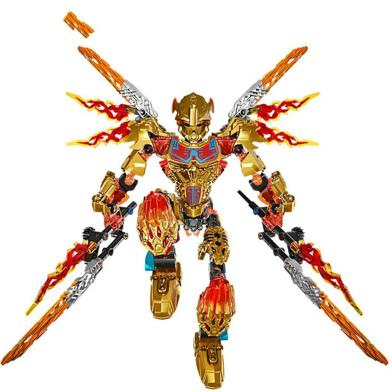 XSZ 612-4 209 шт. Биохимический воин BionicleMask светильник Tahu Ikir фигурки Строительные