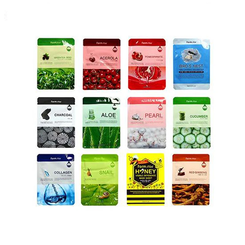 

FARM STAY Visible Difference Mask Sheet Snail Face Mask Hydrating Collagen Anti Wrinkle Whitening Facial Mask Korea Cosmetics