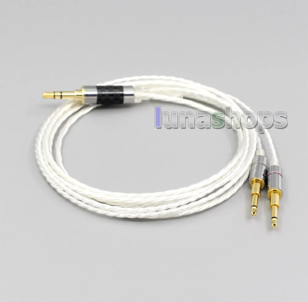 LN006363 XLR Balanced 3 5mm 2 5mm Silver Plated Headphone Cable For Oppo PM 1 PM 2 Planar Magnetic Sonus Faber Pryma
