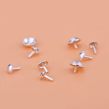 10 adet S925 ayar gümüş takı raptiye kristal inci boncuk el yapımı DIY malzeme takı aksesuar()