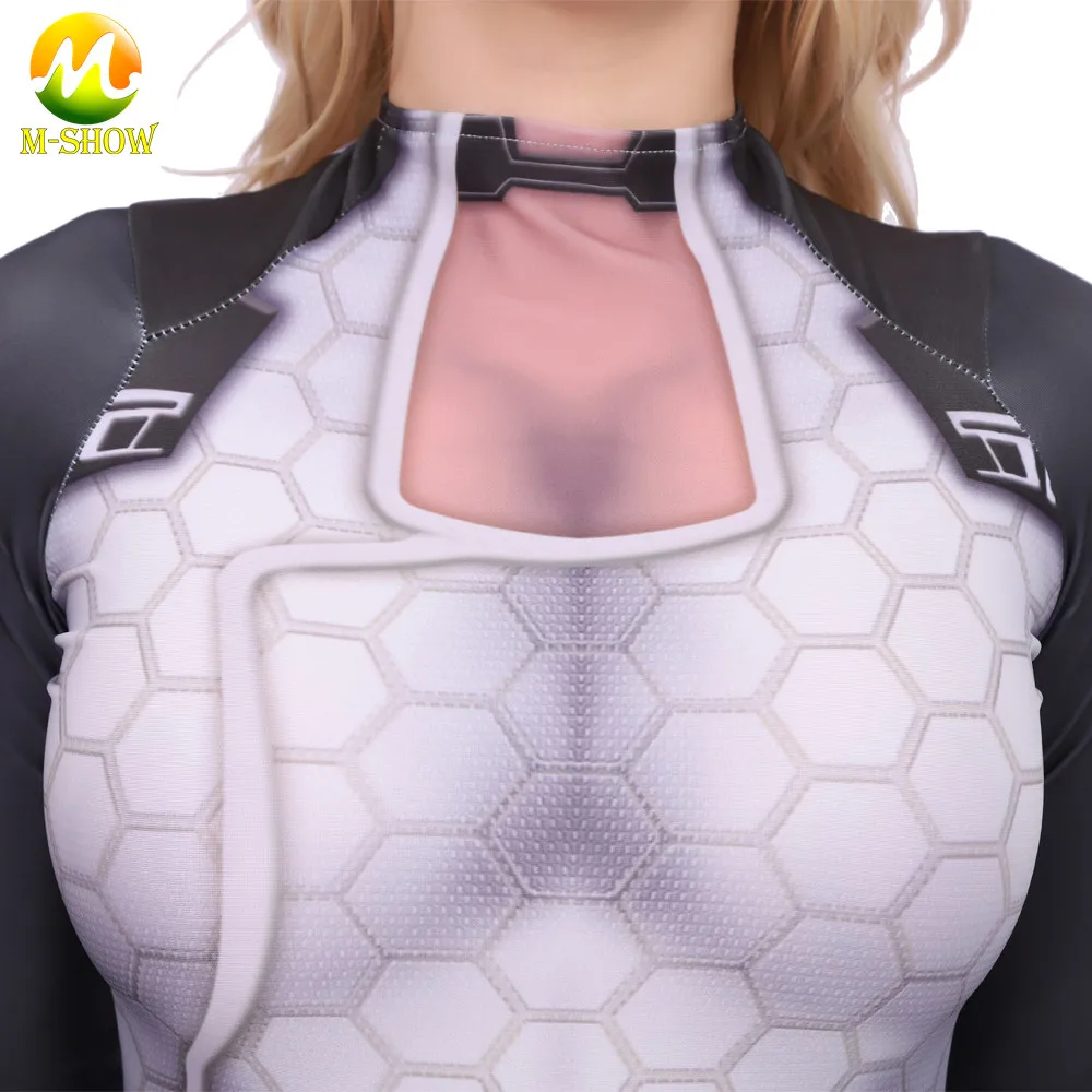 Mass Effect Miranda Lawson Cosplay Costume Made Zentai Jumpsuit Bodysuit Plugsui
