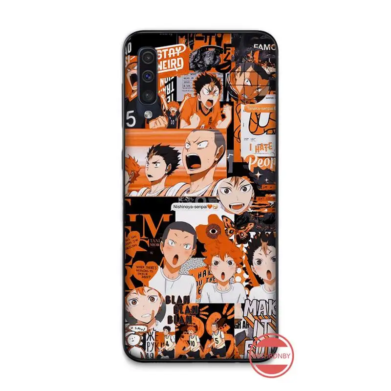 Haikyuu волейбольный аниме чехол для телефона Samsung Galaxy A 3 6 7 8 10 21 01 11 31 91 10S 20S 30S 50S PLUS