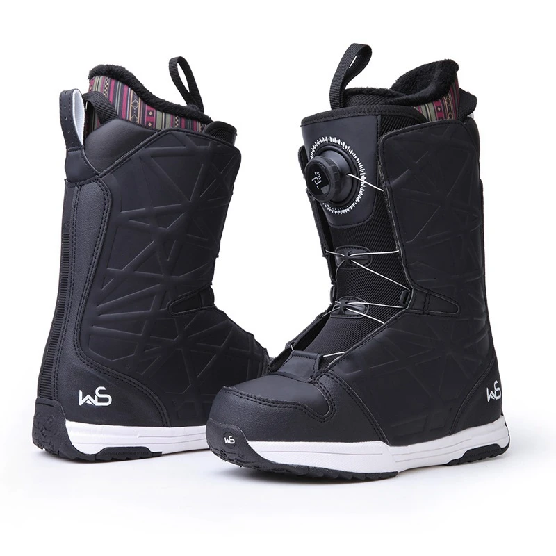 

Warm Professional Men Women Snowboard Boots Anti-slip Ski Boots BOA Wire Buckle Skiing Boots Waterproof Leather Adult Snow Shoes