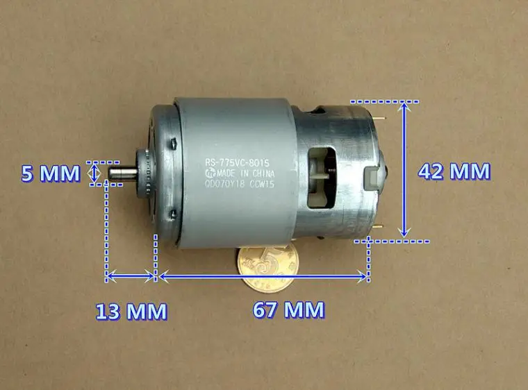 775-8015 высокий крутящий момент DC18V 18200 об/мин высокоскоростной Электрический инструмент