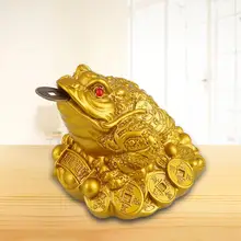 Porte-bonheur Feng Shui à trois pattes pour la maison, pièce de monnaie, décoration chinoise