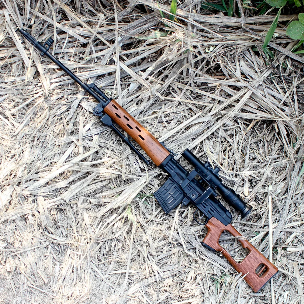 

Alloy Models Jedi Survival Chicken SVD Dragunovs Deconstructable Assembled Weapons Unusable Collection Toy