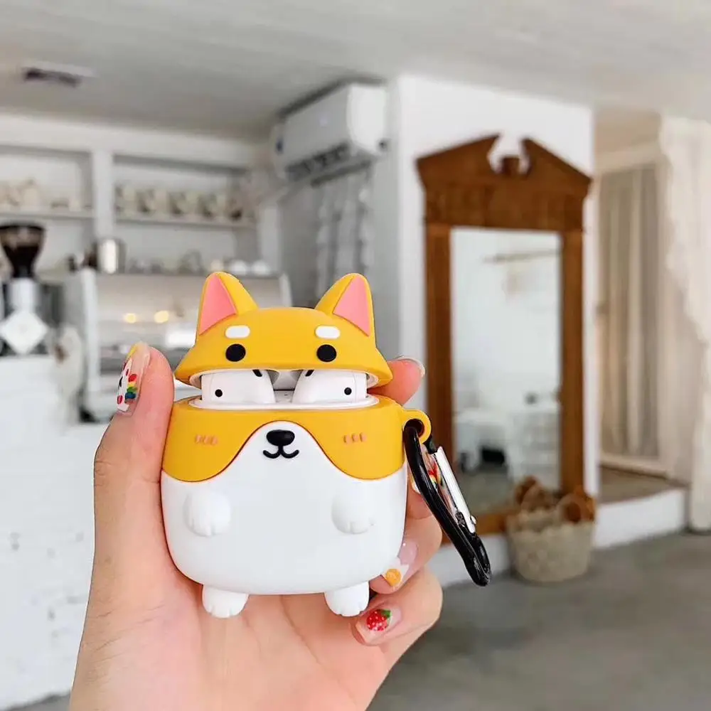 LOVERONY мультфильм Bluetooth наушники 3D силиконовый чехол для Apple AirPods 2 1 Earpods защитный чехол Coque милые Air pods Fundas