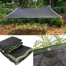 Black 3pin 45% Shading Outdoor HDPE Anti-UV Sun Shading Net Greenhouse Gazebos Sun Shelter Succulent Plants Cover Sun Shade Net
