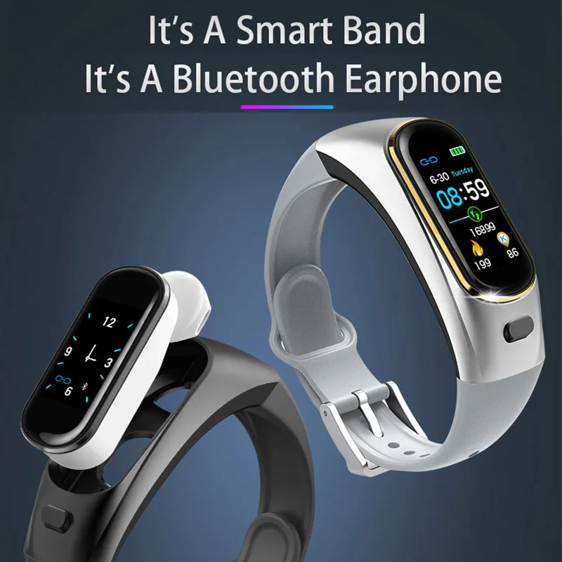 Смарт-браслет bluetooth наушники умный браслет в реальном времени пульс браслет для смарт-часов водонепроницаемый ip67 Спорт wacth мужчины pk kr04