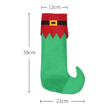 

4pcs Santa Christmas Table Chair Leg Covers Decoration Boots Decor Sleeves Christmas Chair Leg Cover Table Leg Chair Foot Covers