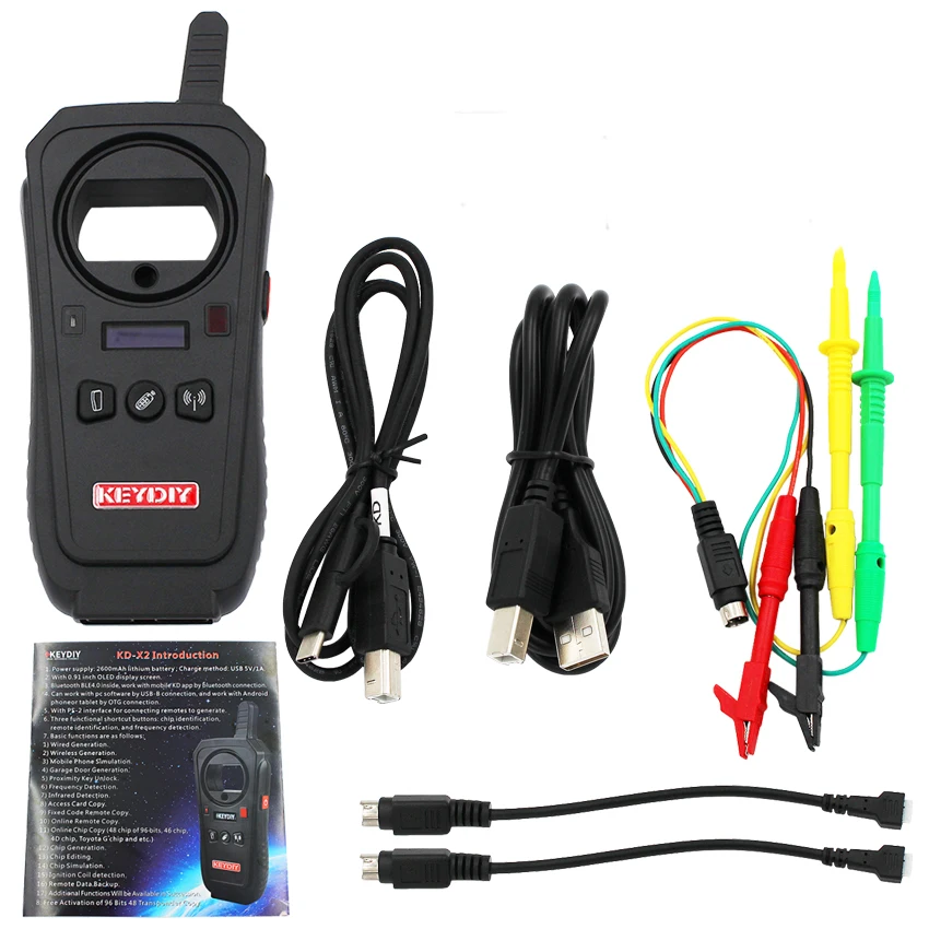 Car Key Transponder Chip Electronic Component Electronic Components 10PCS X KD Remote Key Chip Copy for KD-X2 Key Programmer