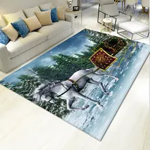 Новогоднее украшение, большой ковер, 3D рождественские украшения, ковры для рождественской вечеринки, коврики для дома на год