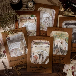 Journamm – lot d'autocollants Vintage en papier à lettres, enveloppe, pour stylo Pal déco, Scrapbooking, Album Photo, papeterie créative, DIY bricolage, 24 pièces/paquet 