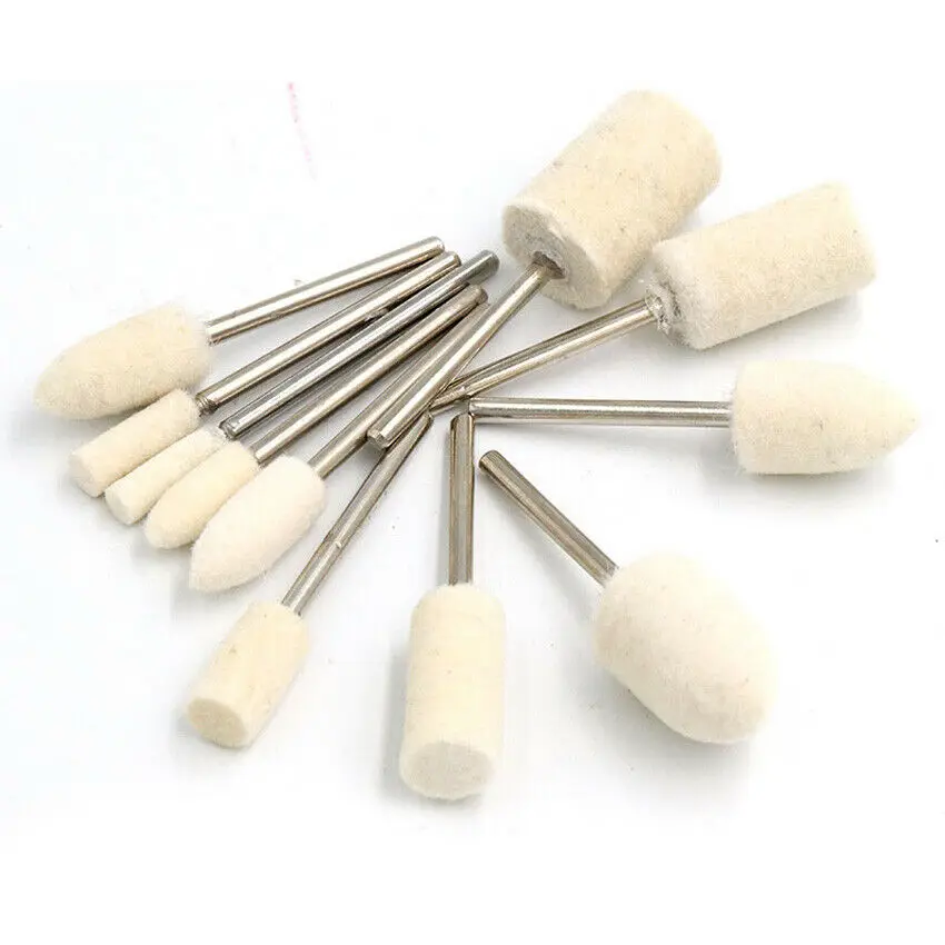 GUIDA SET DI Fissaggio Lucidante Abrasiva Peso Testine Abrasive HSS