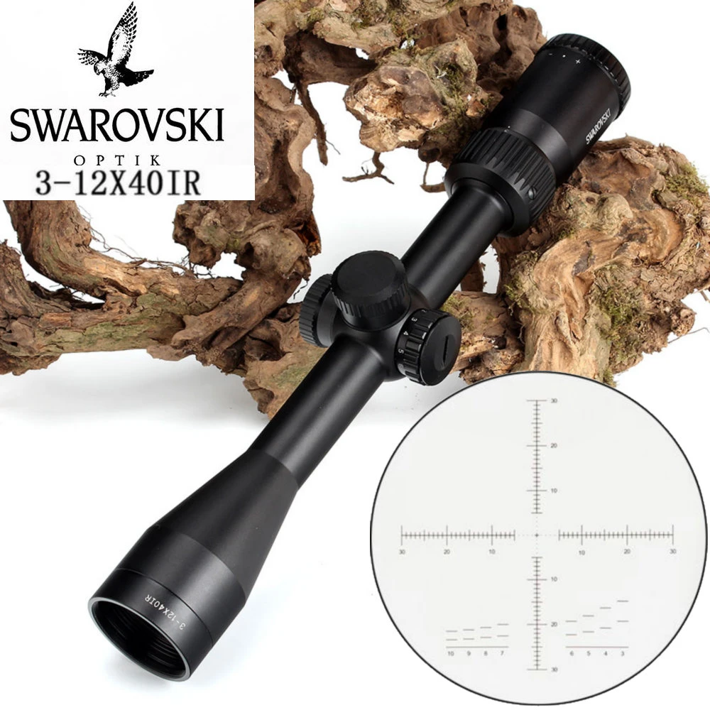 Tactique swarovski ovskl 3 12X40 IR optique vue fusil portée rouge verre  illuminé gravé réticule chasse piste tir lunette de visée | AliExpress