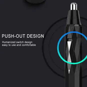 

Electric men's nose hair trimmer rechargeable shaving nose hair trimmer cleaning mini shaving eyebrow trimmer set multi-function