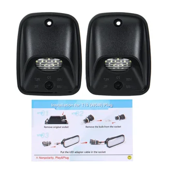 

2pcs Car Rear License Plate Lights 3W 6000k White LED For Toyota Tacoma 1995-2004 T100 93-98 Auto Replacement Parts