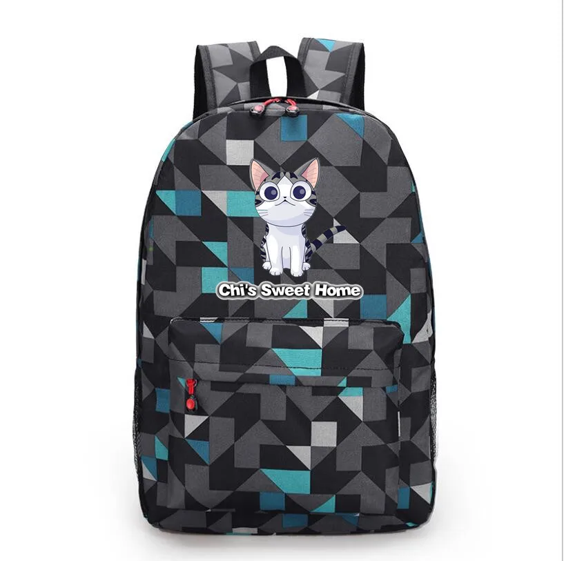 Чи сладкий дом Mochila студенческий рюкзак на плечо дорожная школьная сумка для подростков Повседневная Холщовая Сумка для ноутбука - Цвет: B