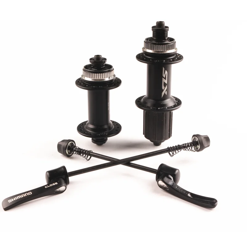SHIMANO SLX M7000 концентратор& Quick Release 8/9/10/11 Скорость передние и задние дисковые тормоза шампур 32H черный Центральный замок концентратор