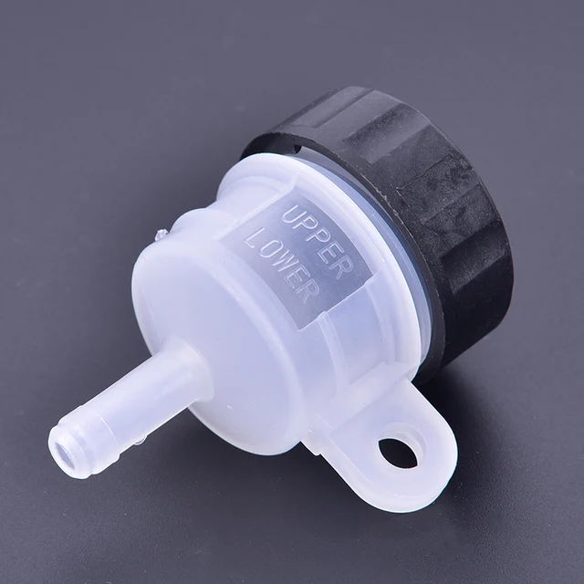 Réservoir De Liquide De Frein Arrière Pour Moto - Compatible SRX600 1986 - Matière ABS - Noir Et Blanc
