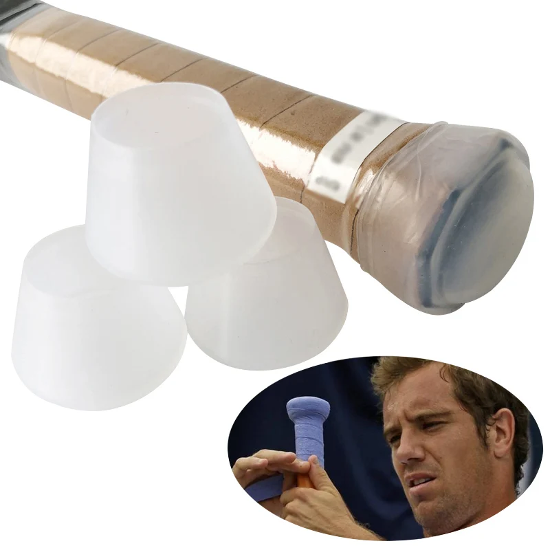 

1 Pair Tennis Racket Power Cap Tennis Grip Protector Paddle Accessories Handle Plastic Ring Cover Fixed Overgrip