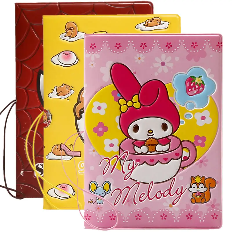 Мультфильм My Melody Обложка на паспорт для поездок аксессуары женские кошельки сумка из искусственной кожи ID адрес держатель портативный пансион карты Чехол