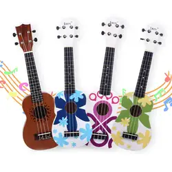 21 дюймов сопрано укулеле цветочный узор Гавайская гитара струна музыкальный инструмент для гитарного плеера струна музыкальный