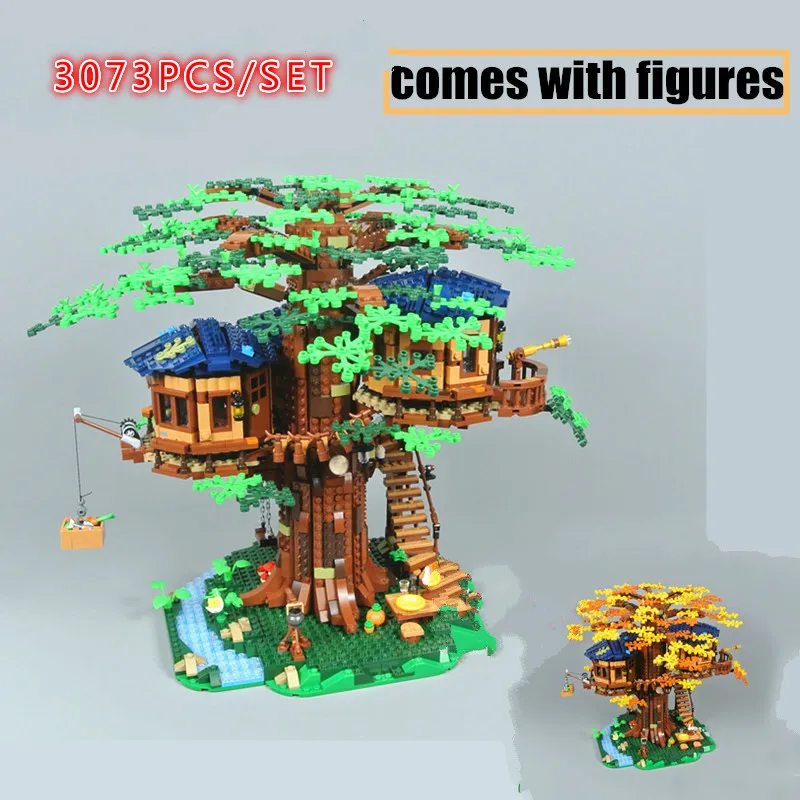 

Tree House MOC Ideas Model Building Blocks Bricks Kids Educational Toys festival Gifts Kid