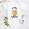 I Like Potatos Design Newborn Bodysuit Short Sleeve Jumpsuit Funny Potato Gift Baby Boy Clothes Simple Toddler Shirt Romper 1