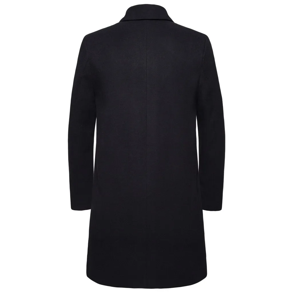 Зимнее пальто размера плюс, мужские пальто, деловые черные повседневные уличные тонкие толстые теплые куртки и пальто, длинные мужские ветровки