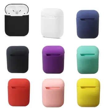 

For Apple for Airpods One And Two Generations Universal Silicone Case Wireless Headset Waterproof Headphone Protection Box